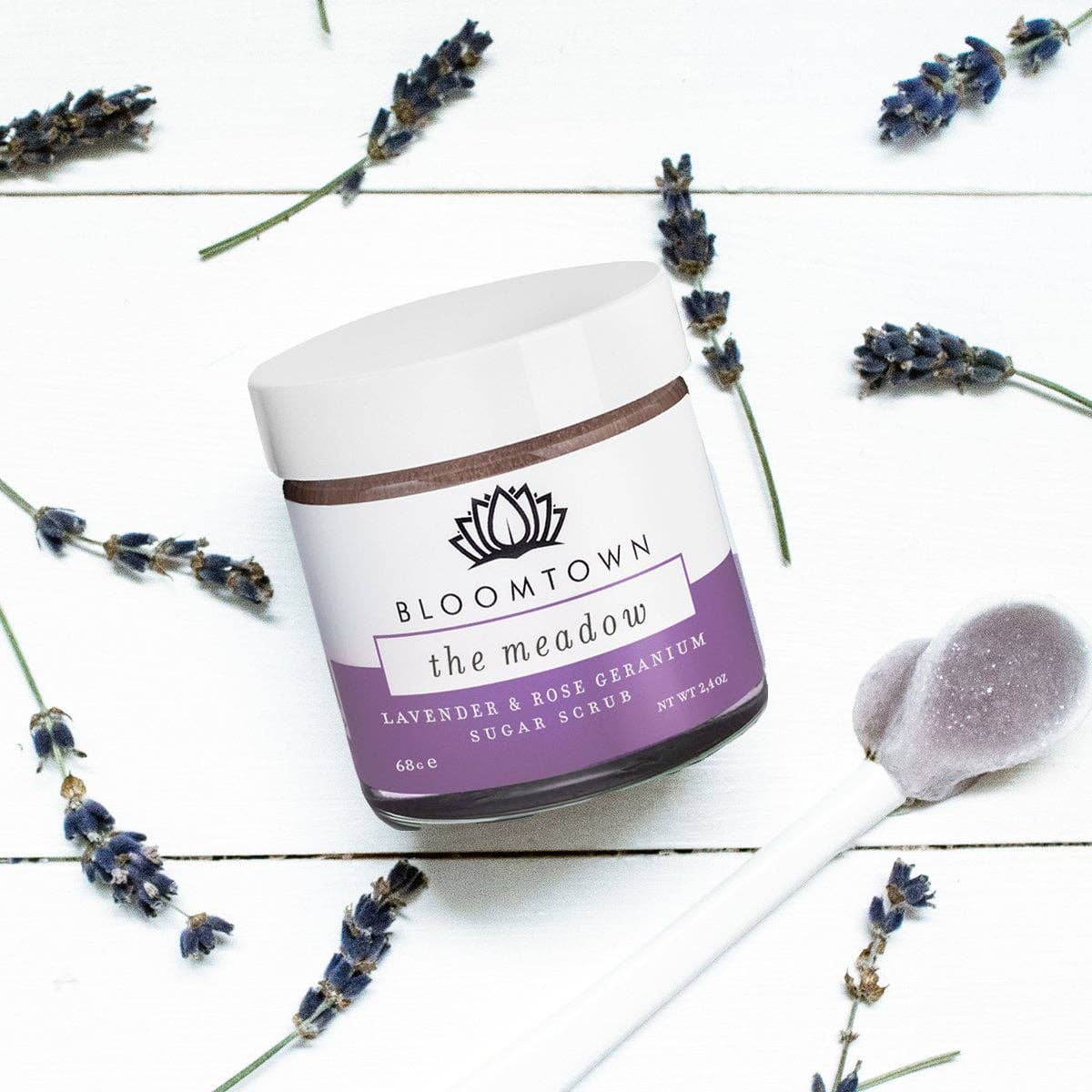 Sugar Scrub: The Meadow (Lavender & Rose Geranium): Standard (285 g)
