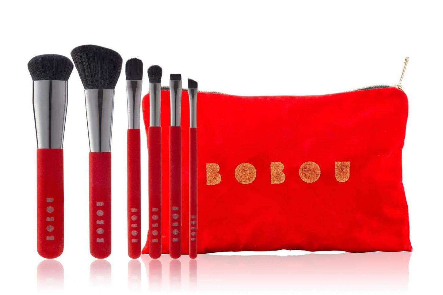 BOBOU VELVET MAKEUP BRUSH POUCH