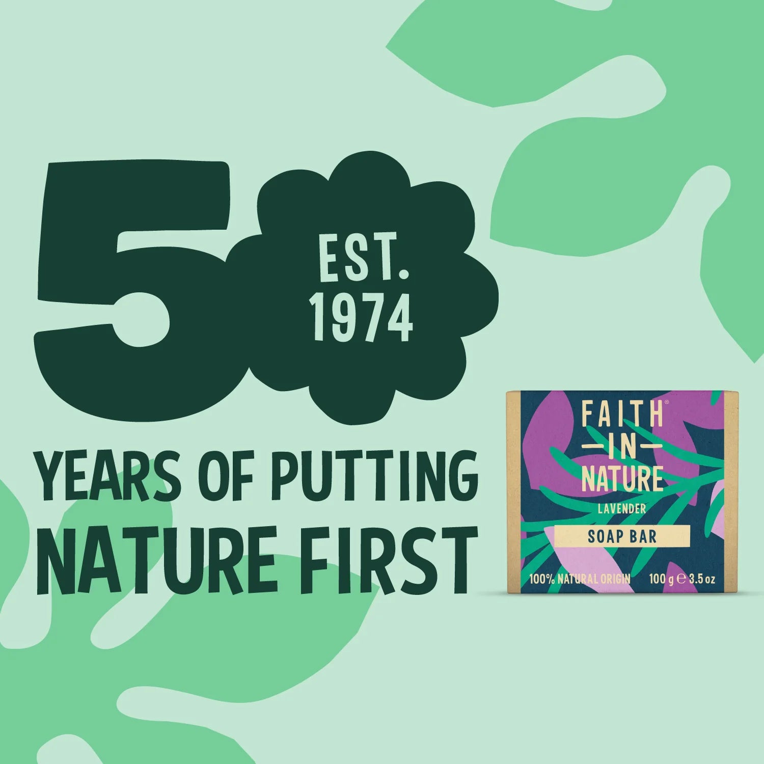 Lavender Soap Bar FAITH IN NATURE
