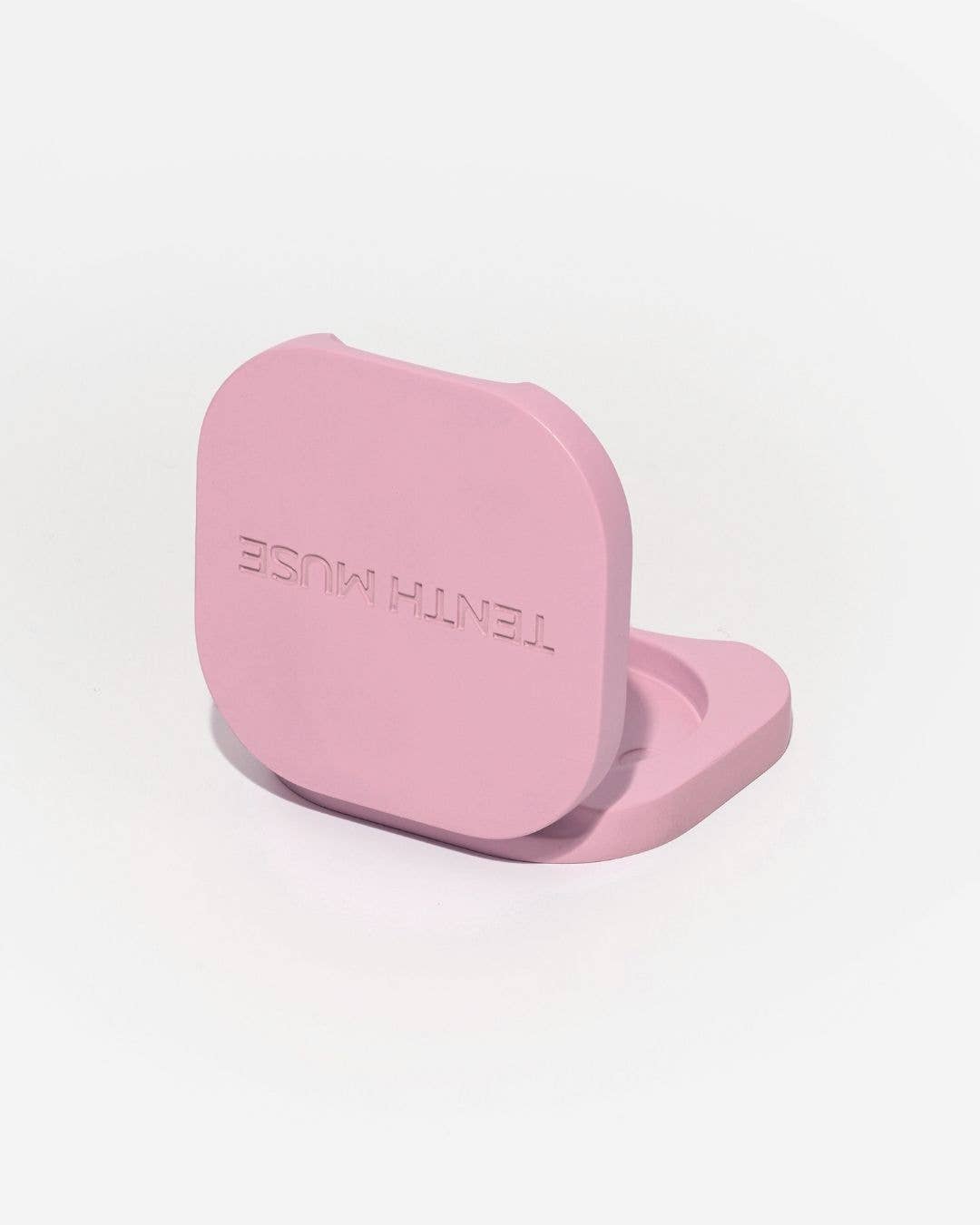 REFILLABLE VESSEL-PINK SUEDE, TENTH MUSE