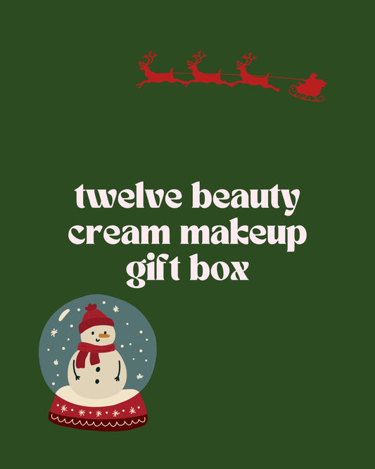 Twelve Beauty Cream Makeup Christmas Gift Box