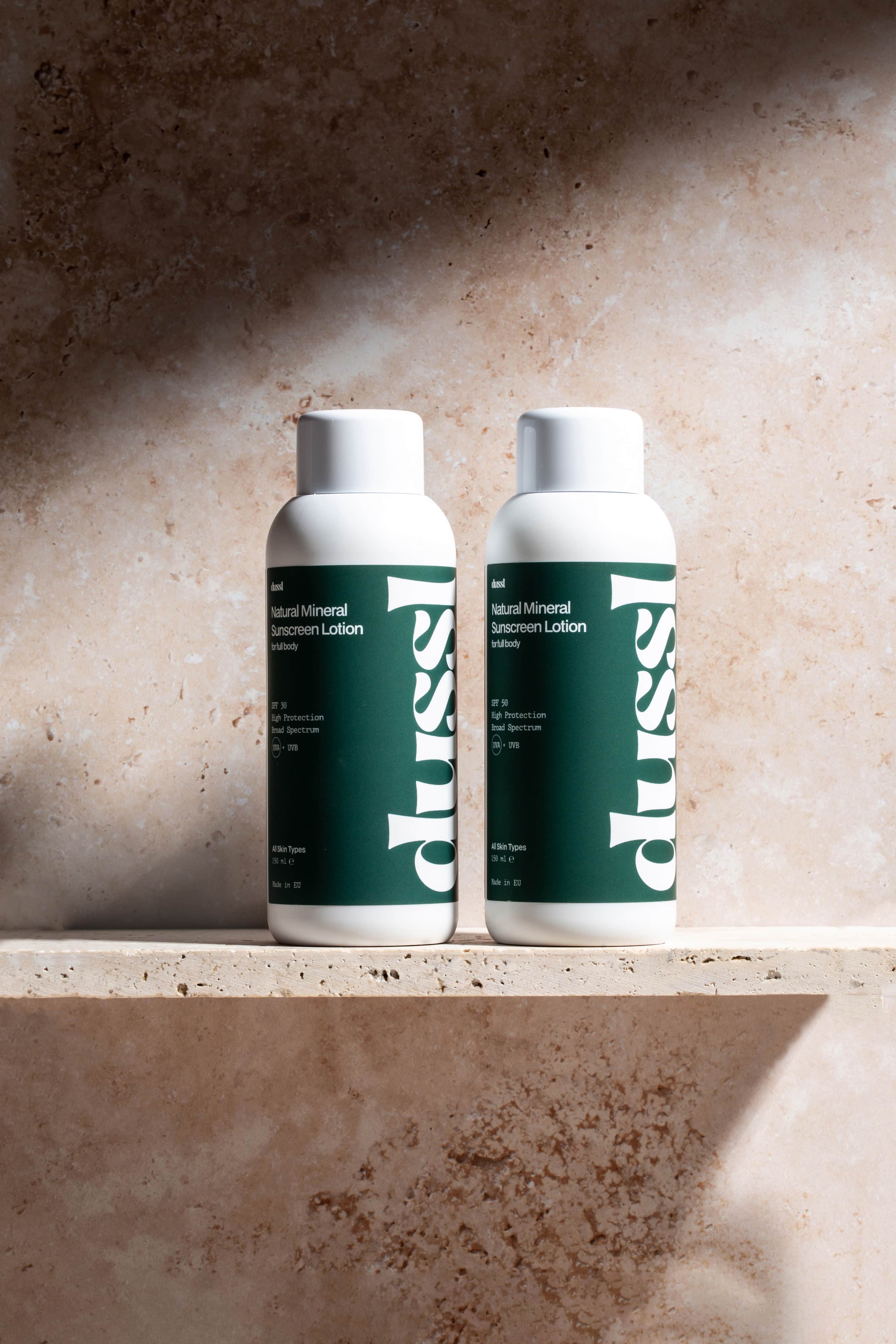 Dussl Natural Mineral Sunscreen Lotion SPF 30 & SPF 50