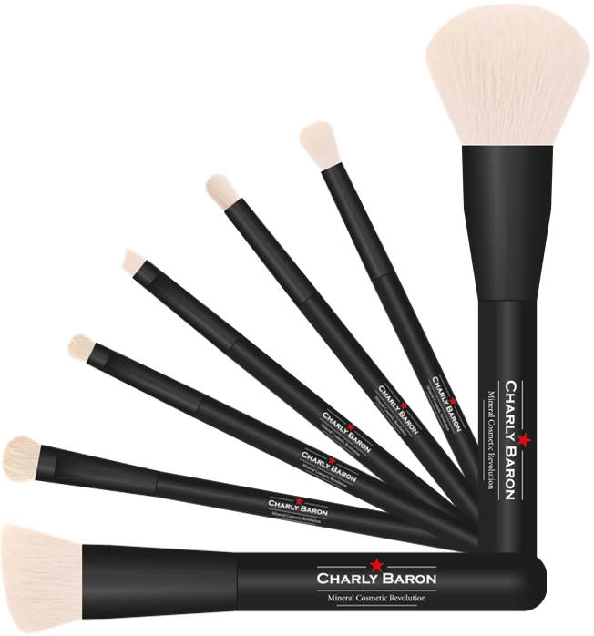 Blending brush with synthetic high-performance bionic bristles