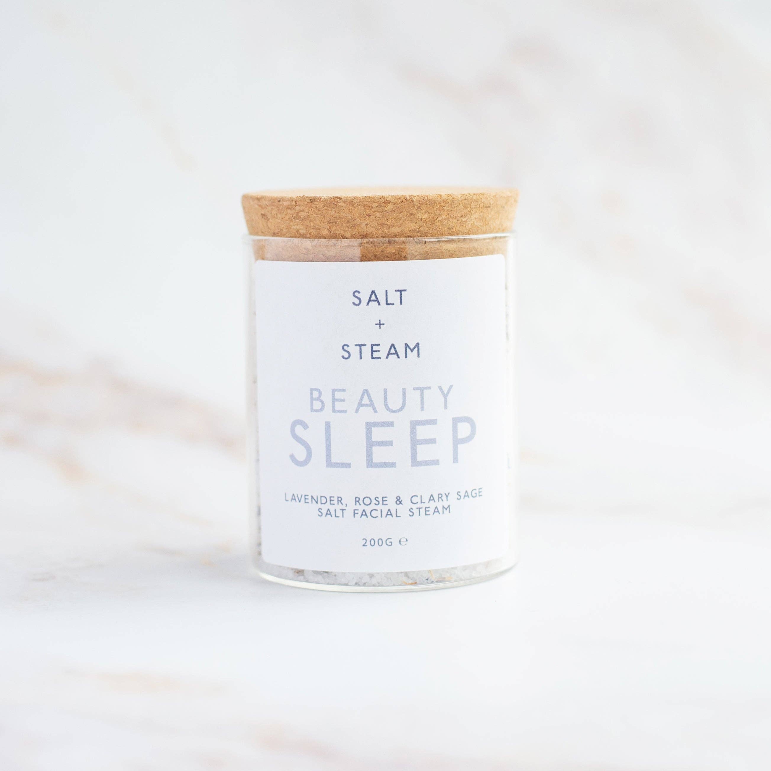 Beauty Sleep - Lavender & Rose Facial Steam 50g & 200g: Test Tube
