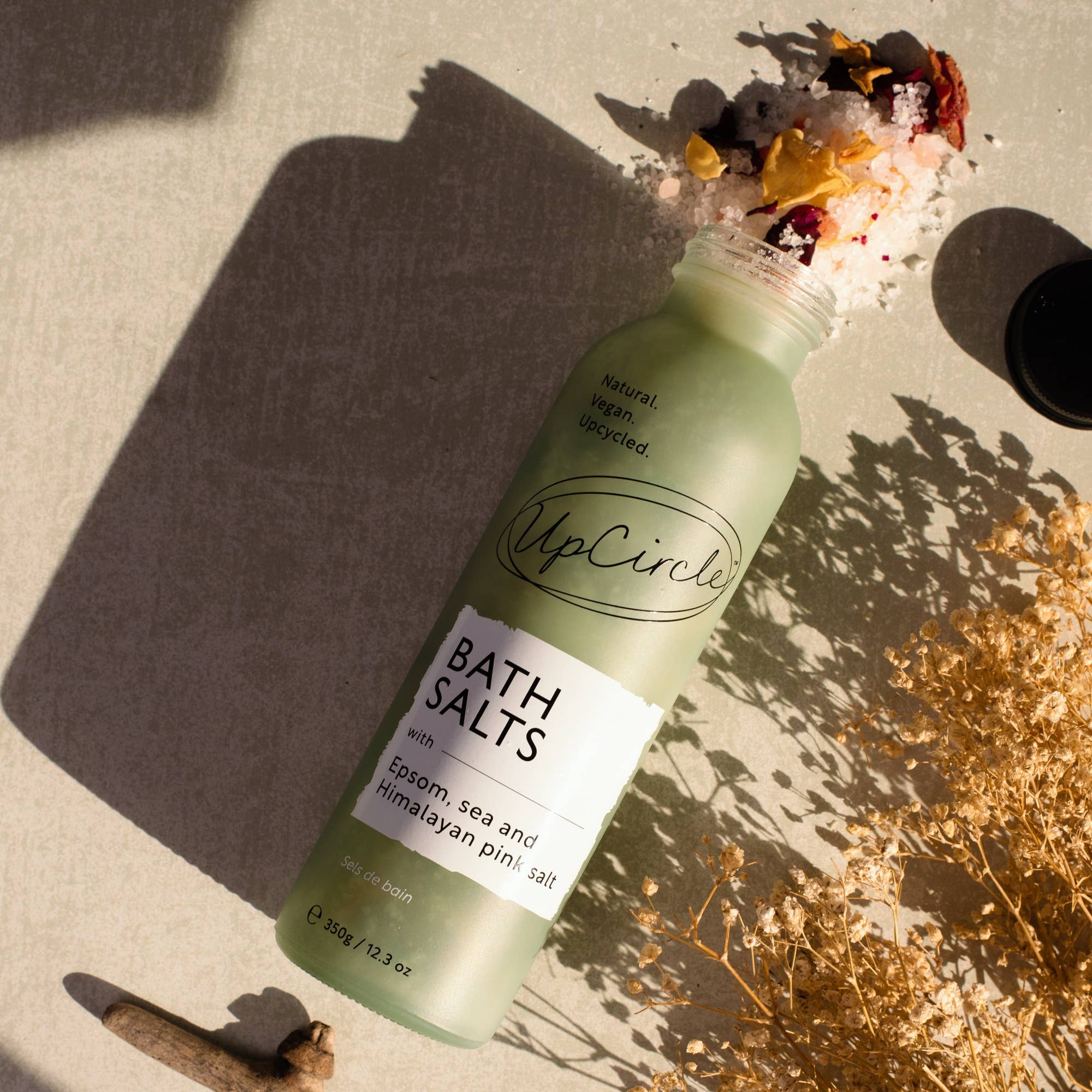 UpCircle Eco-Friendly Bath Salts with Epsom, Sea & Himalayan Pink Salt