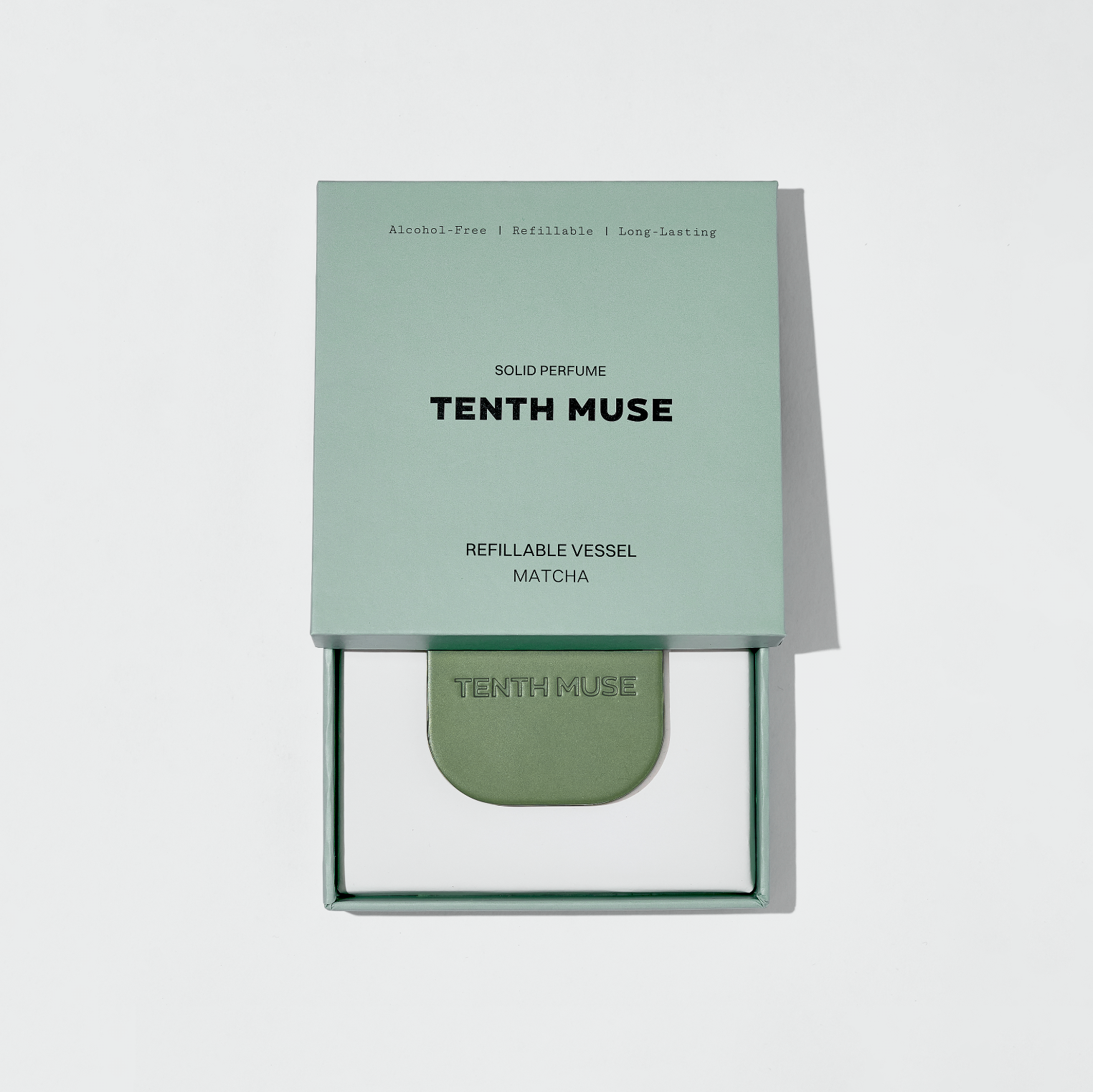 Tenth Muse Refillable Vessel – Matcha (for Solid Perfume Balm)