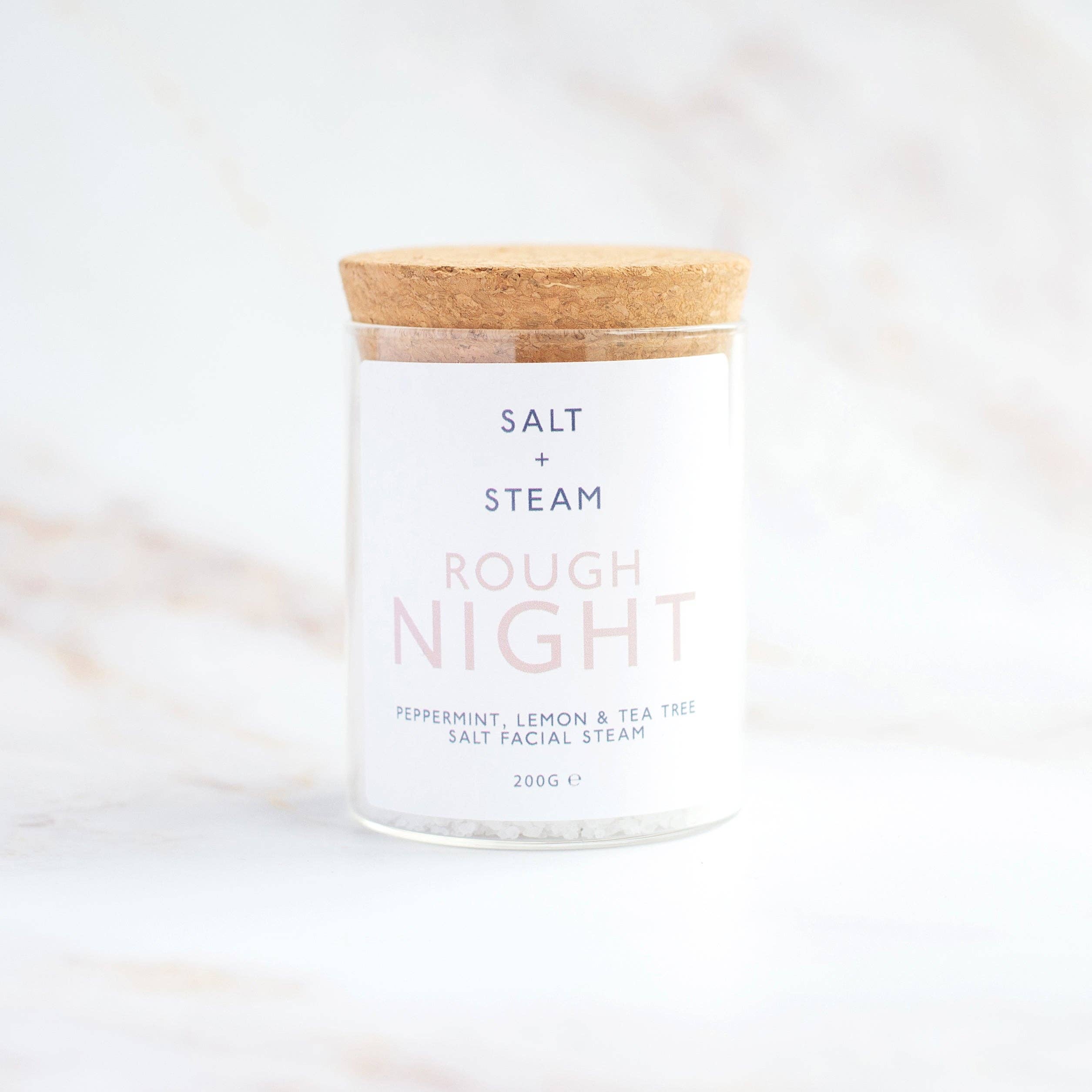 Rough Night - Peppermint & Lemon Facial Steam 50g & 200g: Test Tube
