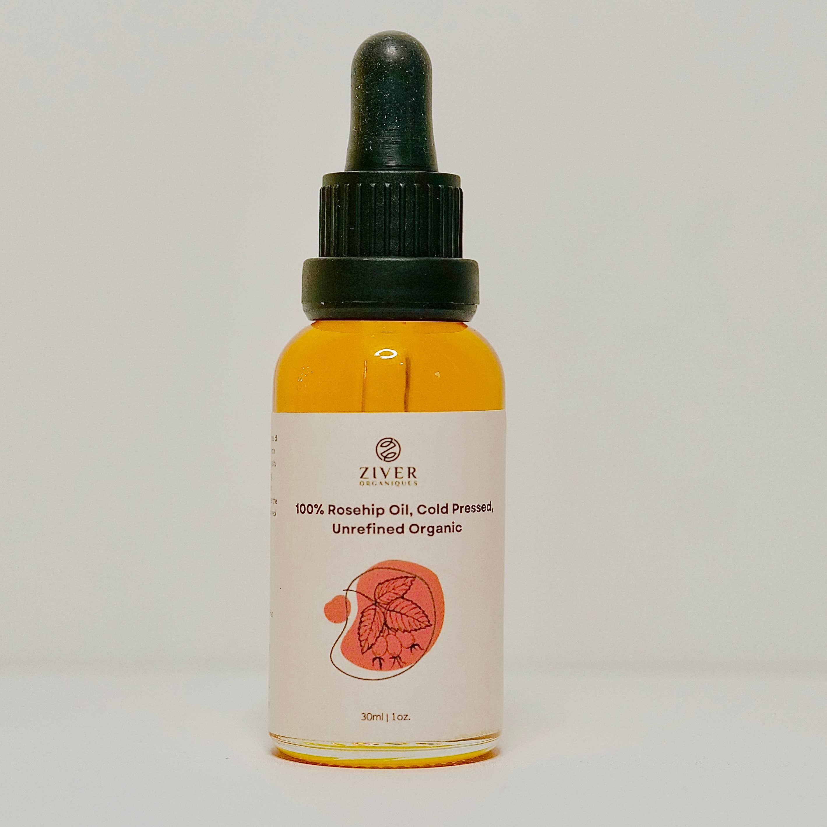 100% Organic Cold-Pressed Rose Hip Seed Oil: Travel / Mini