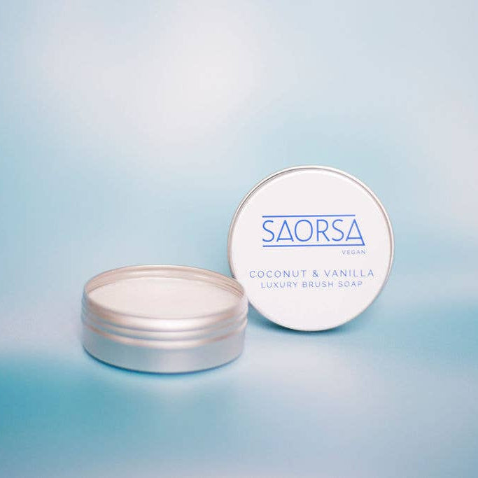 Saorsa Coconut & Vanilla Vegan Brush Soap
