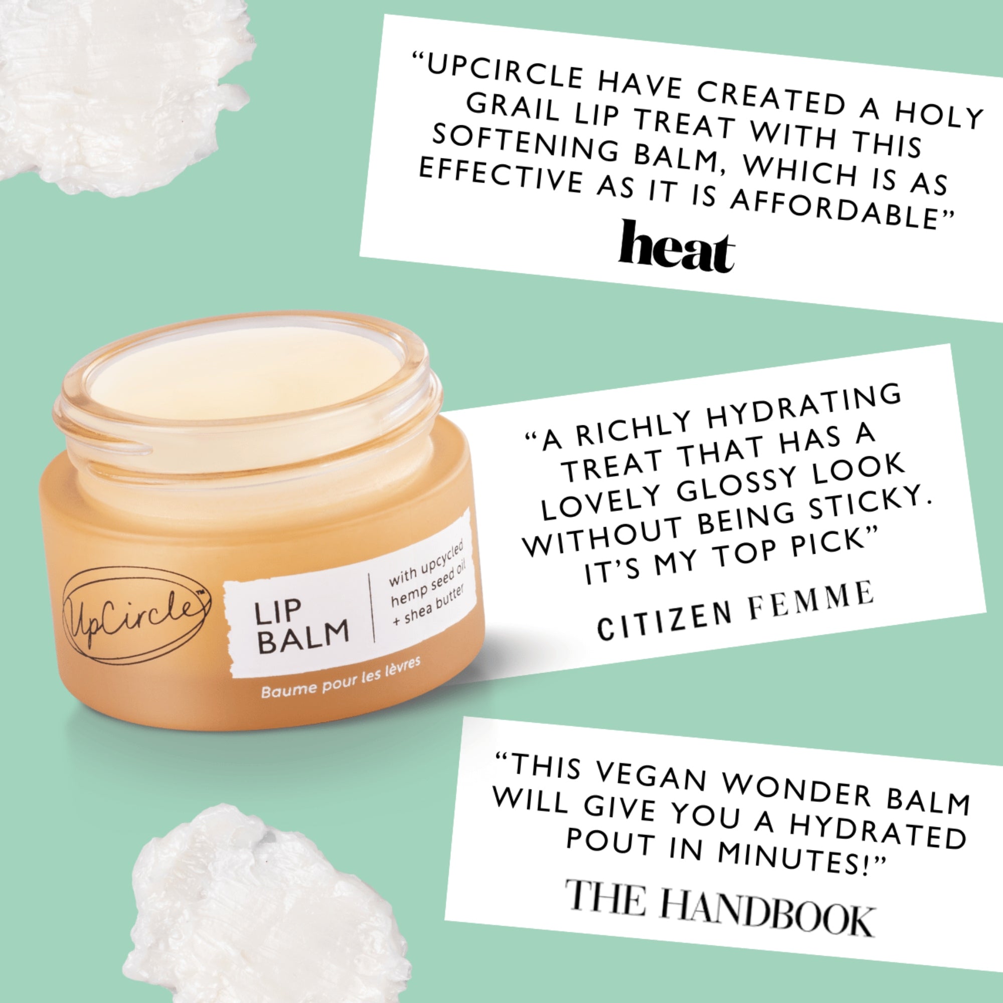 Up Circle Lip Balm with Hemp Seed Oil + Shea Butter