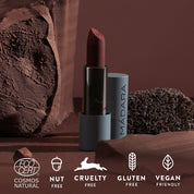 MÁDARA Matte Cream Lipstick – Dark Nude