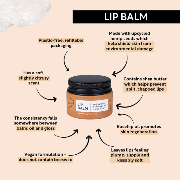 Lip Balm with Hemp Seed Oil + Shea Butter