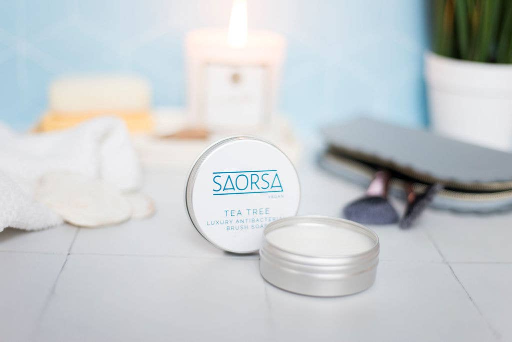 Tea Tree Antibacterial Vegan Brush Soap SAORSA