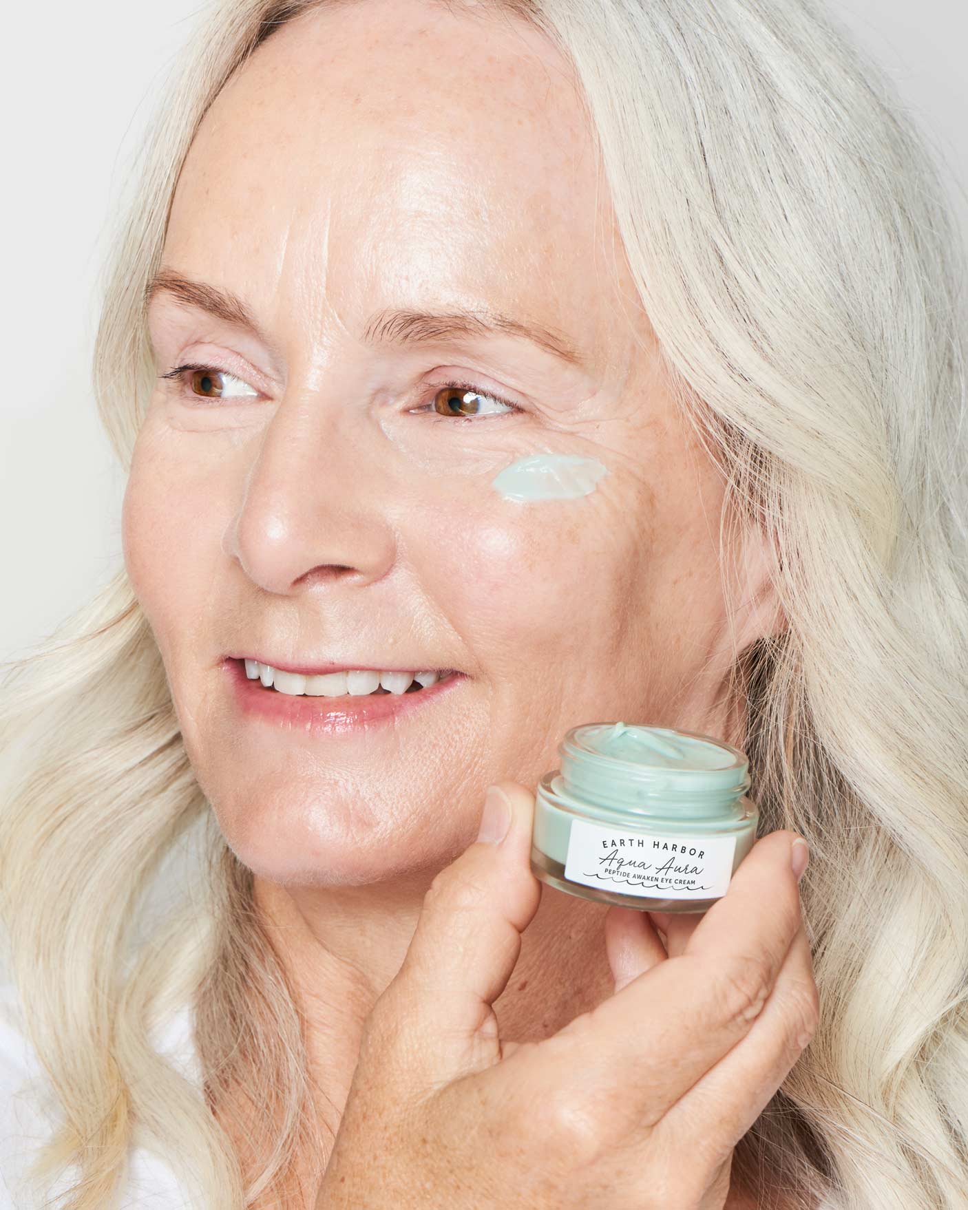 AQUA AURA Peptide Clean Eye Cream: Marine Peptides + Caffeine