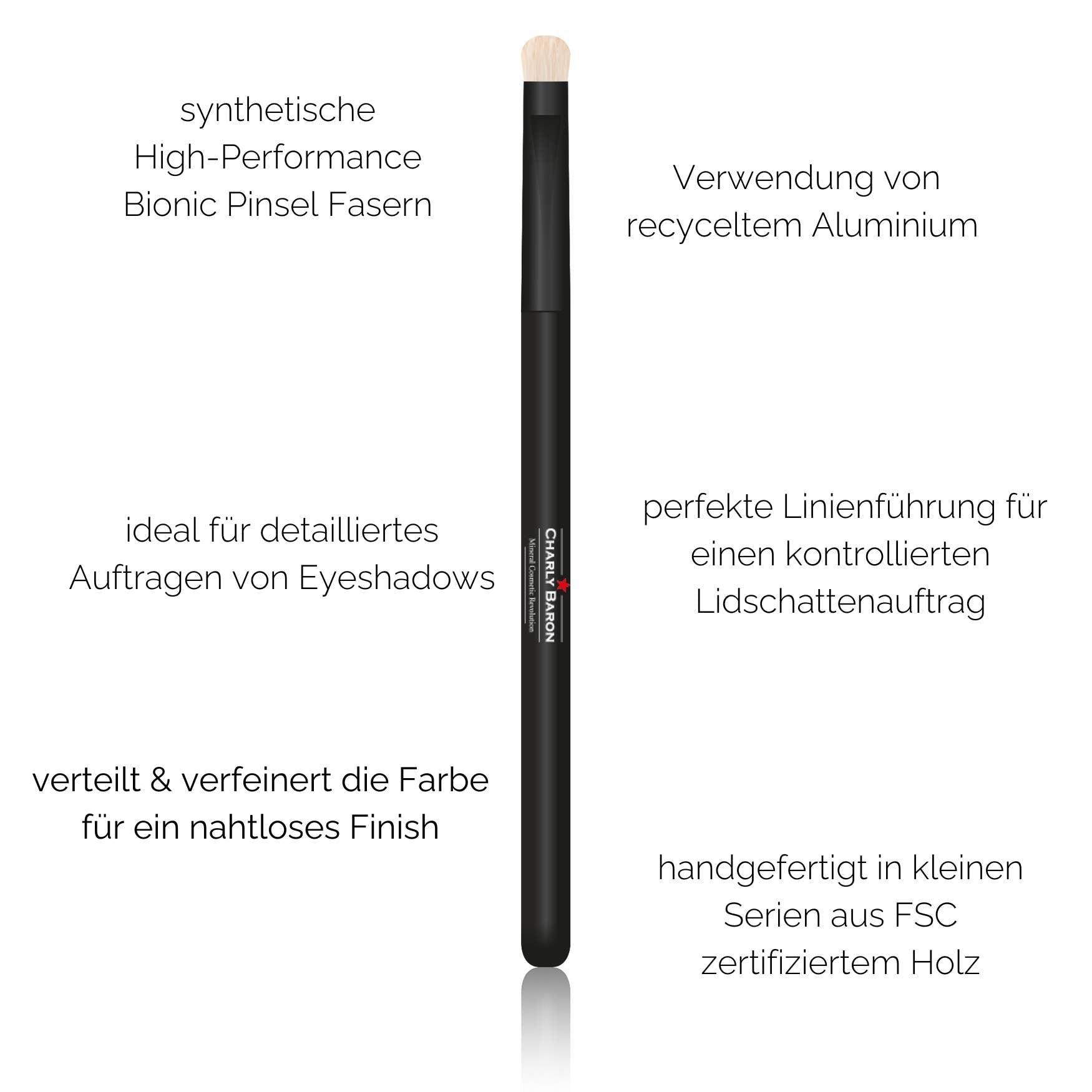 Charly Baron Small Eyeshadow Brush - High Performance Bionic Bristles