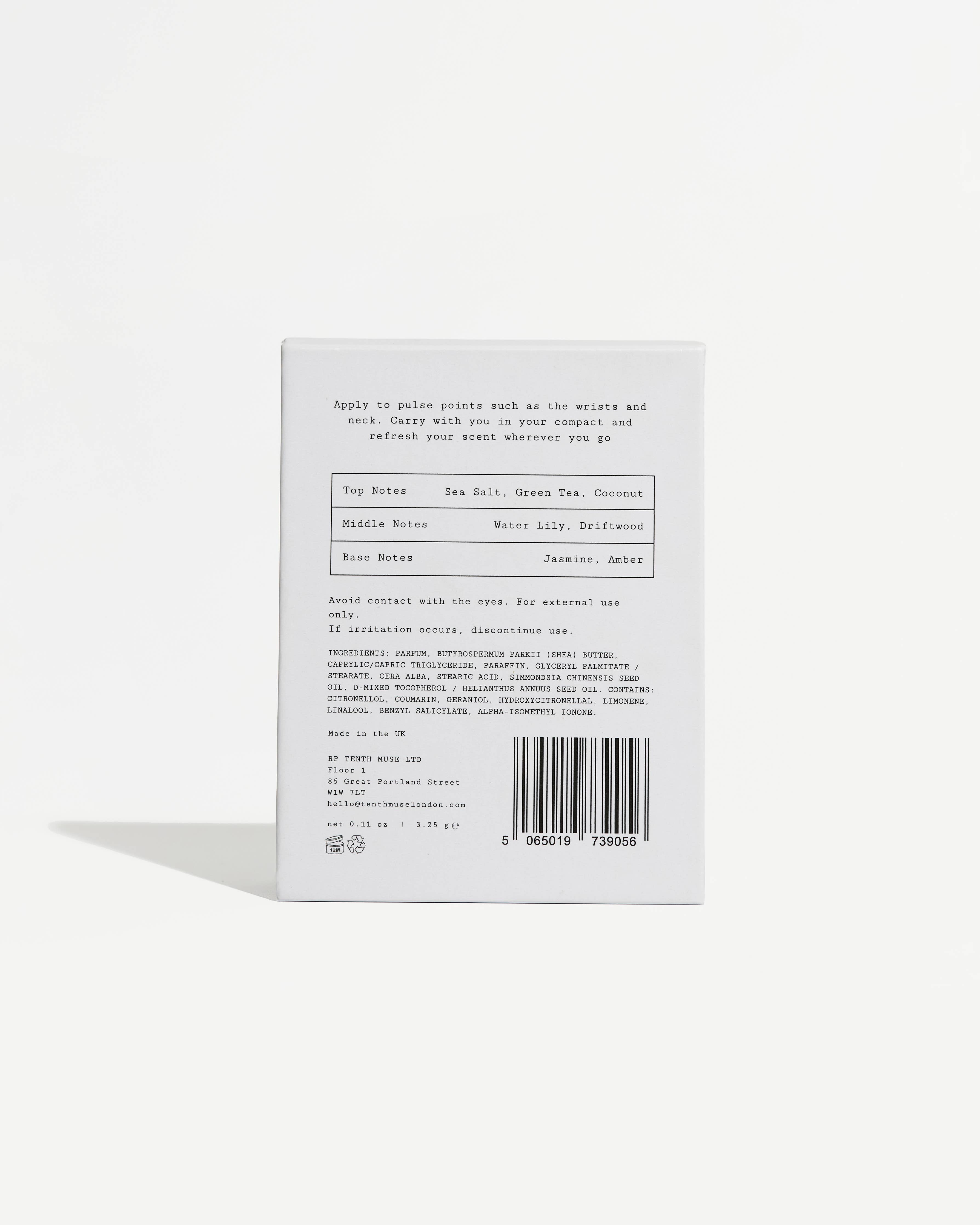 Tenth Muse Salted Skin Perfume Balm