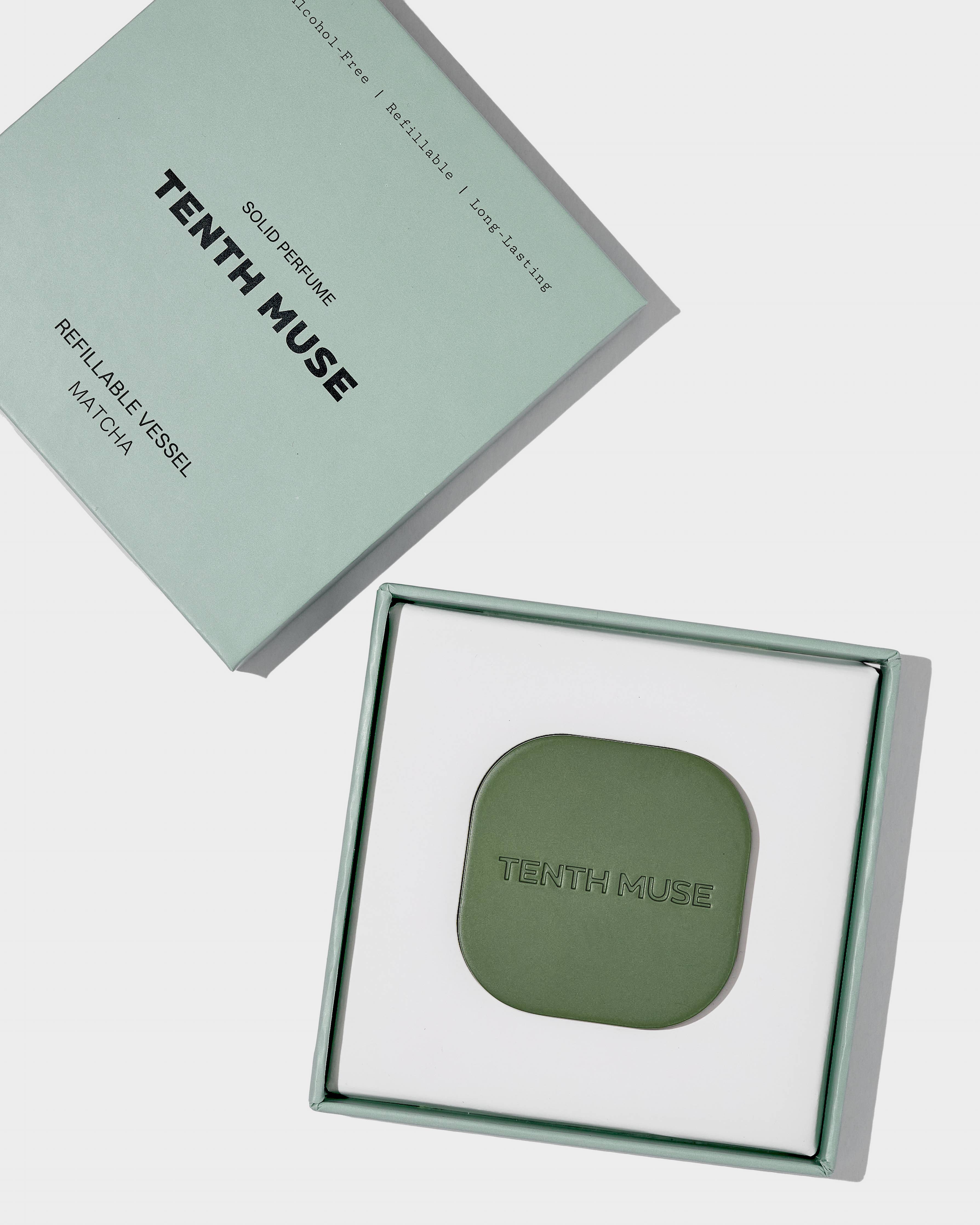 Tenth Muse Refillable Vessel – Matcha (for Solid Perfume Balm)