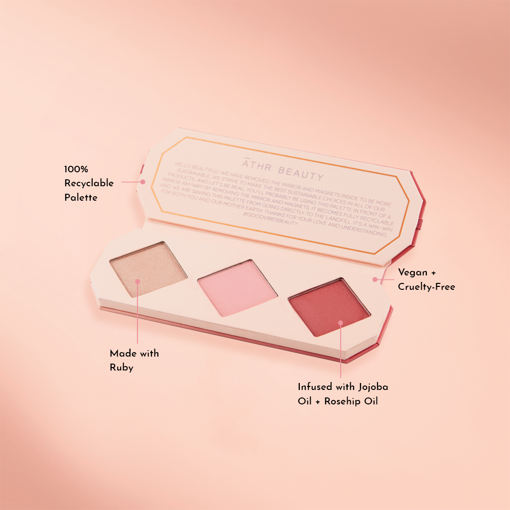 Crystal Charged Cheek Palette: Amber