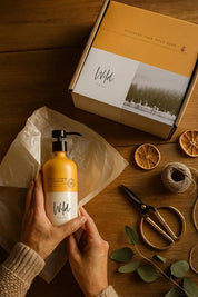 Organic Toiletries – Single Bottle Gift Box (475ml): Orange + Cardamon Body Lotion 475ml