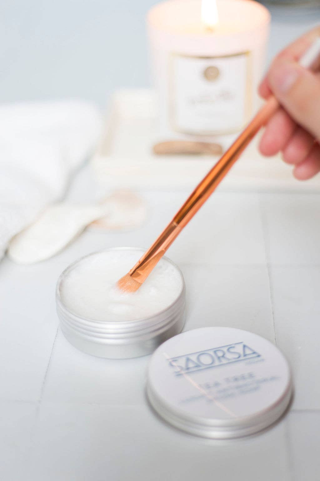 Coconut & Vanilla Vegan Brush Soap SAORSA