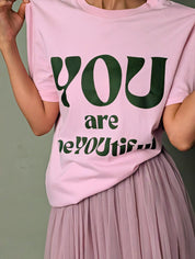 YOU are beYOUtiful Pink Tee